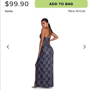 JOSEPHINA FORMAL HIGH SLIT GLITTER DRESS